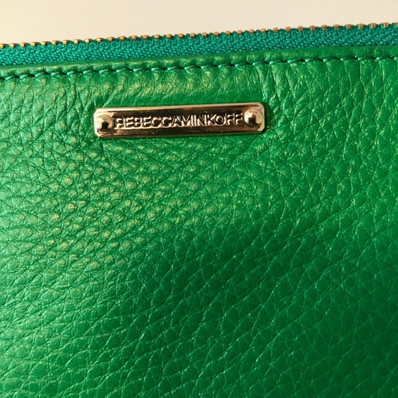 BRAND NEW Rebecca Minkoff Green Clutch - Picture 2 of 7